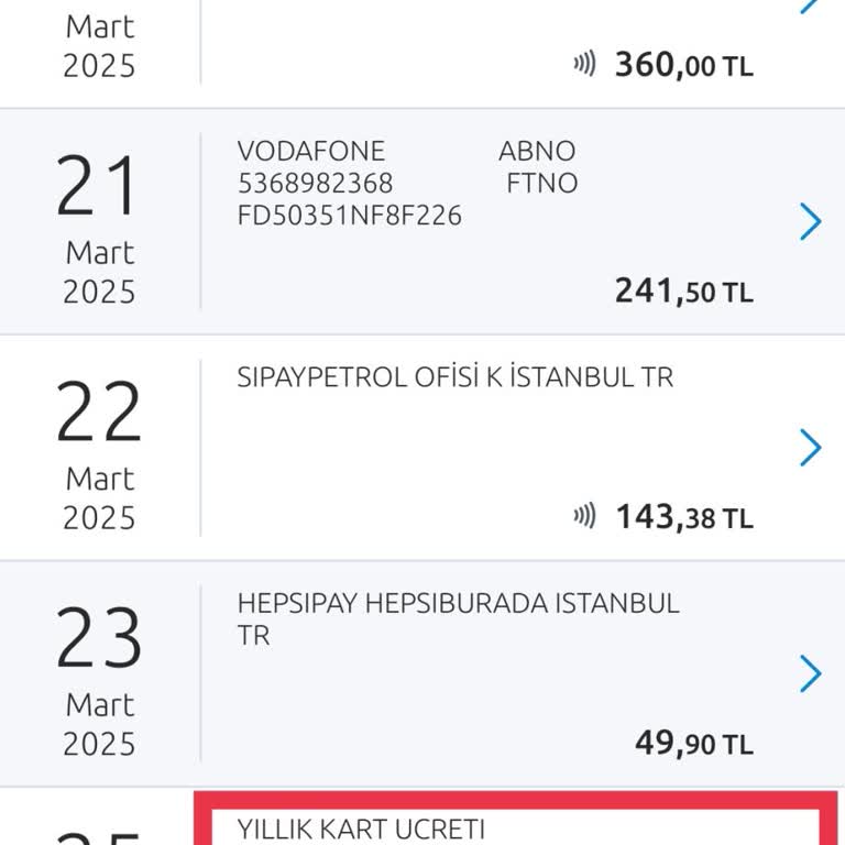 Onaysız Kredi Kartı Aidatının İadesini Talep Ediyorum
