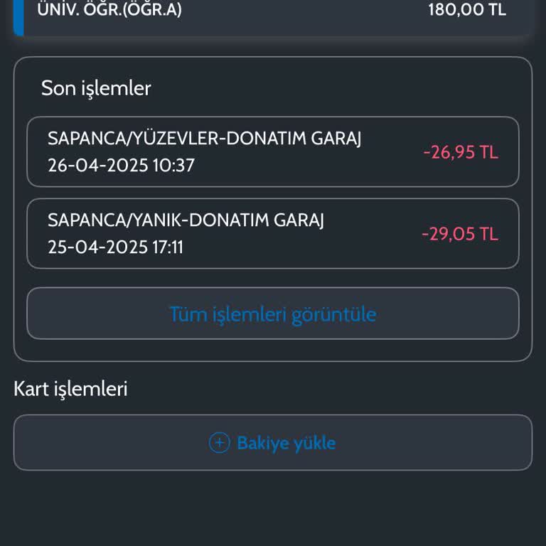 Kart 54 Yükleme Sonrası Bakiyenin Hesaba Geçmemesi Sorunu