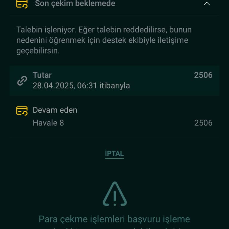 Para Transferinde Beklenmedik Gecikme