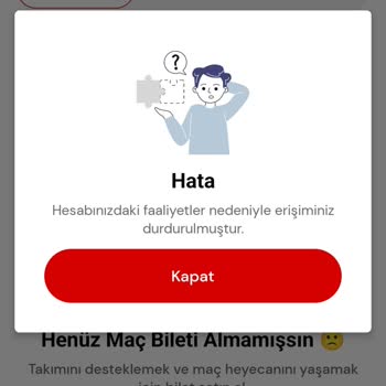 Passo Uygulamasında Kombine Bilet Erişim Sorunu Ve Müşteri Hizmetlerinden Çözüm Alamama