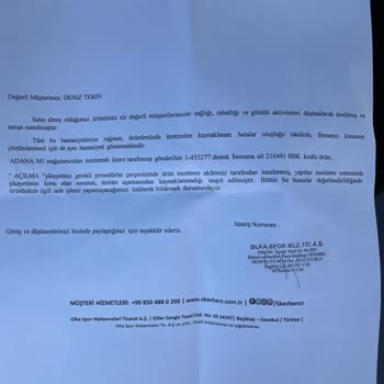 Skechers Ayakkabımda Yapıştırma Yerleri Açıldı, Değişim Veya İade Talep Ediyorum