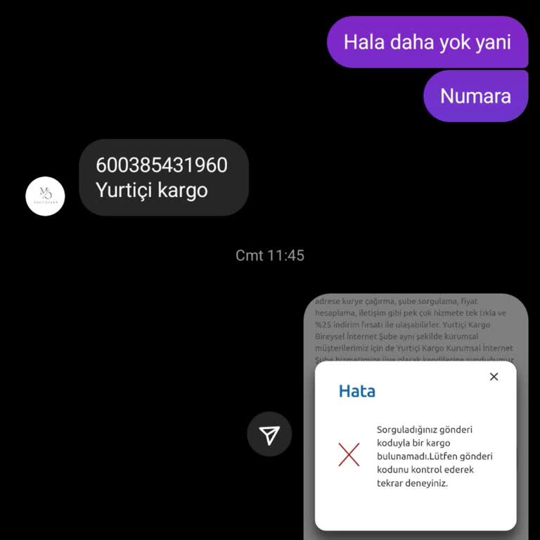 Kargo Kodunda Sürekli Yanıltma Ve İletişimsizlik