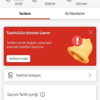 Vodafone Taahhüt Yenilemede Fahiş Fiyat Artışıyla Karşılaştım