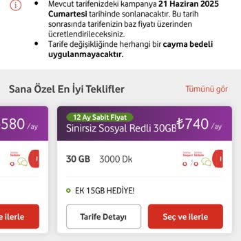 Vodafone Taahhüt Yenilemede Fahiş Fiyat Artışıyla Karşılaştım