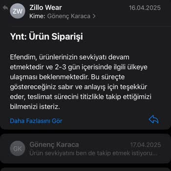 Zillo Wear Siparişim Uzun Süredir Gönderilmiyor Ve Bilgi Verilmiyor