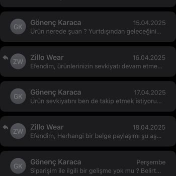 Zillo Wear Siparişim Uzun Süredir Gönderilmiyor Ve Bilgi Verilmiyor
