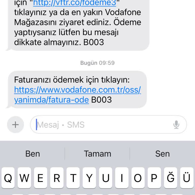 Vodafone'dan Geçiş Sonrası 1 Günlük Fatura Ve Destek Sorunu