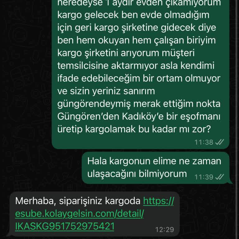 Siparişim Gecikti, Müşteri Hizmeti Yetersiz Kaldı