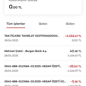 Talebim Olmadan Hesap Özeti Ücreti Kesiliyor