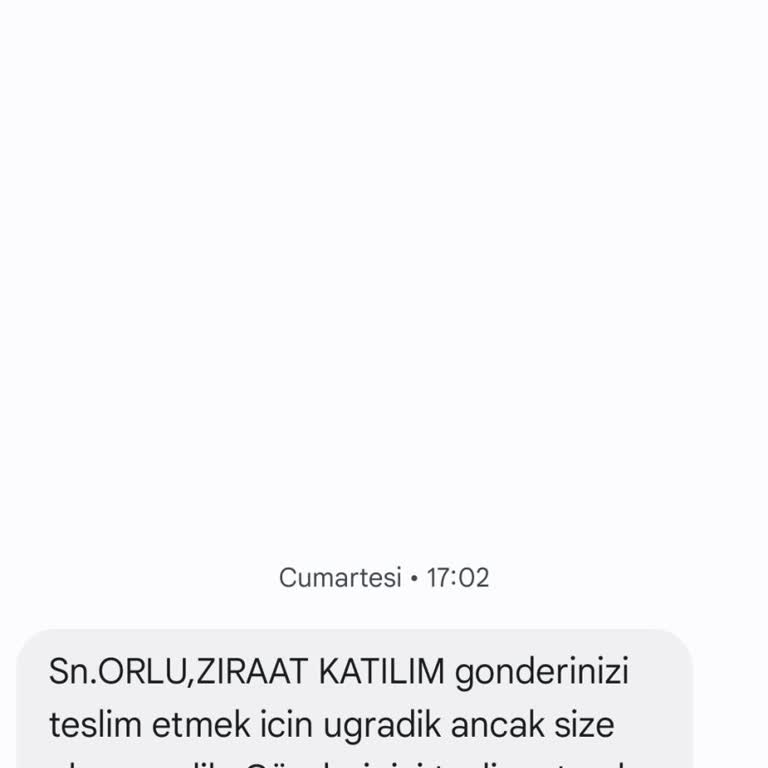 Evde Olduğum Halde Teslimat Yapılmadı