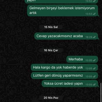Siparişim Gelmedi Param Da İade Edilmedi Muhatap Bulamıyorum