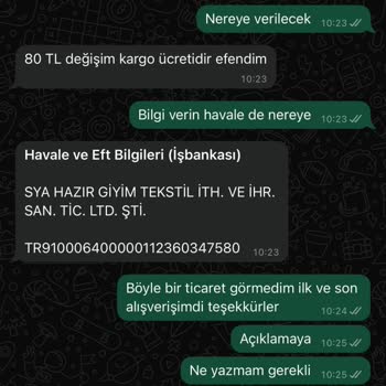 Elbise Değişiminde Ekstra Ücret Ve İlgisizlik