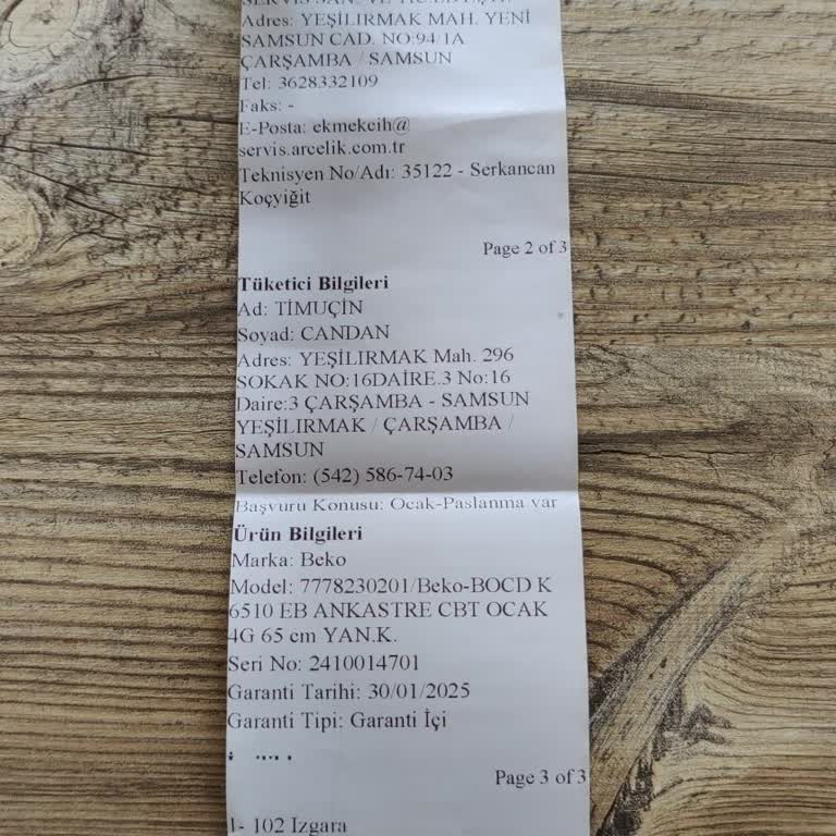 Beko Ankastre Ocakta Paslanma Ve İade Sorunu