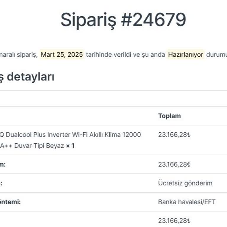 Evinidiz Sipariş Sonrası İletişim Ve Teslimat Sorunları Yaşadım