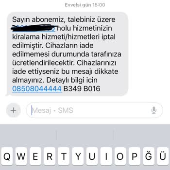 Kablo Net Cihaz İadesinde Barkod Bahanesiyle Ücret Talebi Mağduriyeti