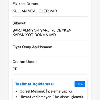 Yurt Dışı İphone'um Serviste Onarılmadan İade Edildi, Mağduriyet Yaşadım