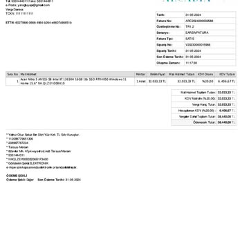 Garanti Kapsamındaki Laptop İçin Fahiş Servis Ücreti Talebi