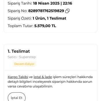 SuperStep Siparişim Haftalardır Kargoya Verilmedi, Bilgilendirme De Yok