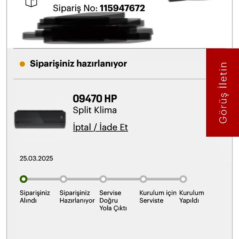 Satın Alınan İkinci Klimanın Teslim Edilmemesi Ve Sürekli Oyalama