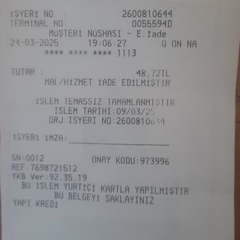 Koçtaş'tan Alınan Ürünlerde İade Ve Puan Sorunu Yaşadım