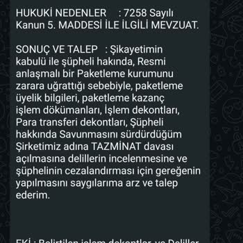 Evde Paketleme İşi Vaadiyle Kişisel Bilgilerim İzinsiz Kullanıldı