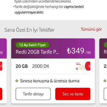Vodafone Tarife Bitişi Sonrası Fahiş Fatura Ve İnternet Düşürülmesi