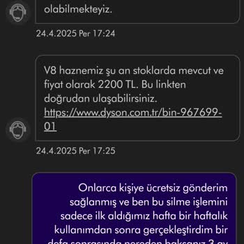 Dyson V8 Toz Haznesi Sorunu Ve Destek Personeli İlgisizliği