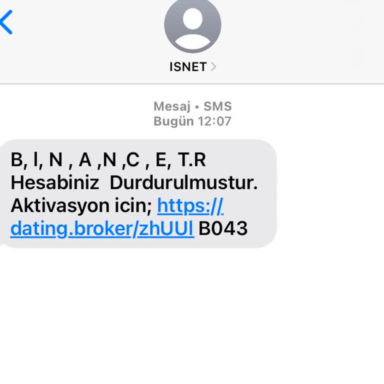 Adıma Açılan Sahte Hesap Ve Şüpheli SMS Mağduriyeti