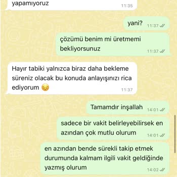 İki Aydır Çözülemeyen Ürün Değişimi Ve Sürekli Oyalama