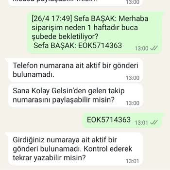 Siparişim Teslim Edilmeden Zorunlu İptal Edildi, Bilgi Verilmedi