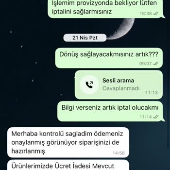 Sipariş İptali Ve Kargo Gecikmesi Nedeniyle Mağduriyet