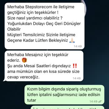 Sipariş İptali Ve Kargo Gecikmesi Nedeniyle Mağduriyet