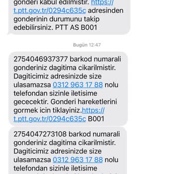 PTT Kargo Kargomu Yanlış Adrese Teslim Ediyor Ve Eve Getirmiyor