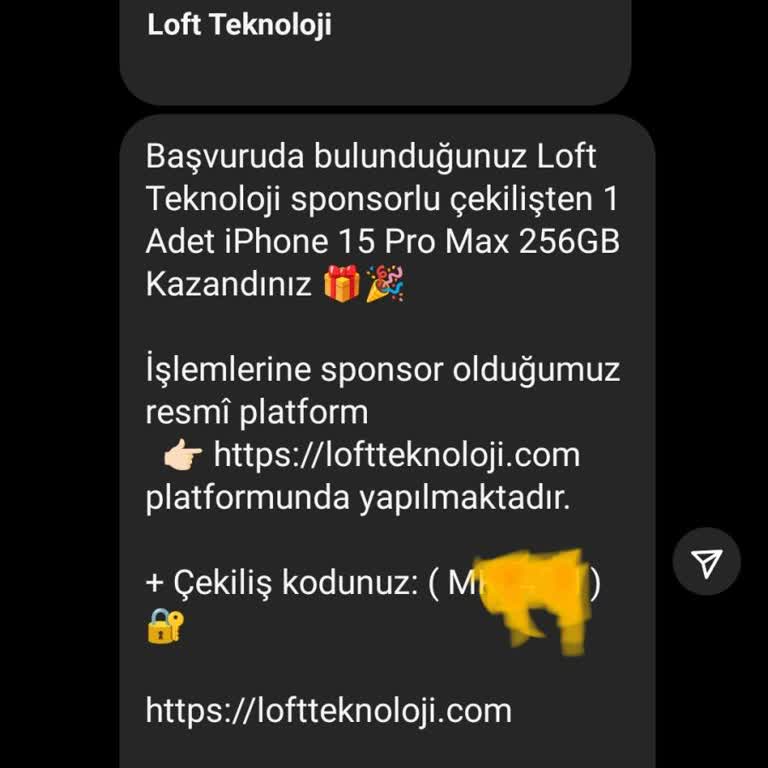 Çekiliş Kazandınız Diyerek Para Talep Ettiler