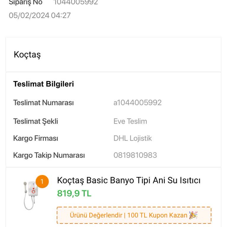 Koçtaş Kullanım Sırasında Elektrik Çarpması Nedeniyle Hayati Tehlike Yaşadık
