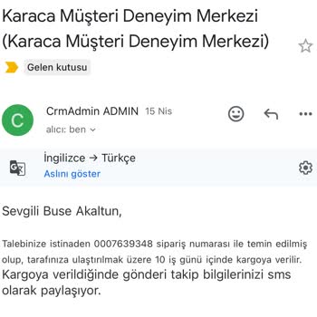 Karaca'dan Satın Aldığım Yemek Takımı Eksik Ve Teslimat Yapılmıyor