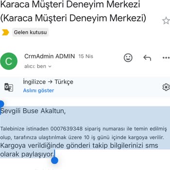 Karaca'dan Satın Aldığım Yemek Takımı Eksik Ve Teslimat Yapılmıyor