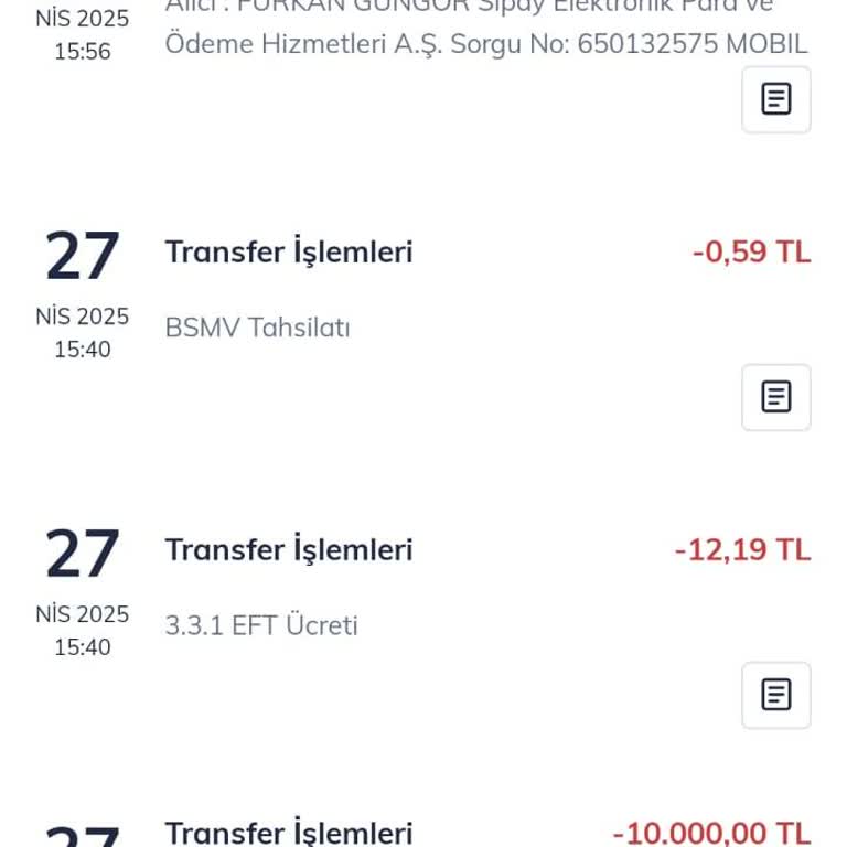 İzinsiz Para Transferi Ve İade Talebi