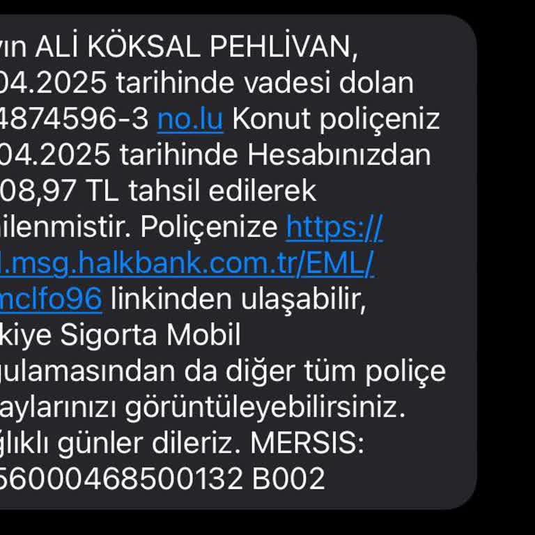 Bilgim Dışında Hesabımdan Poliçe Ücreti Kesildi, İade Talep Ediyorum