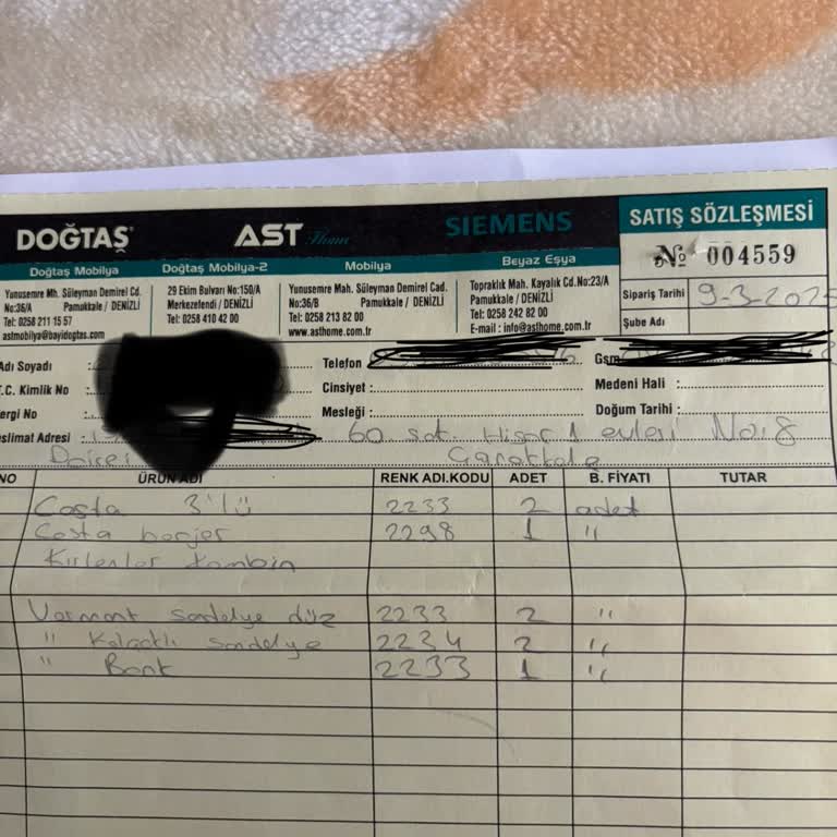 Doğtaş Mobilya Teslimat Gecikmesi Ve Yetersiz Müşteri Hizmeti