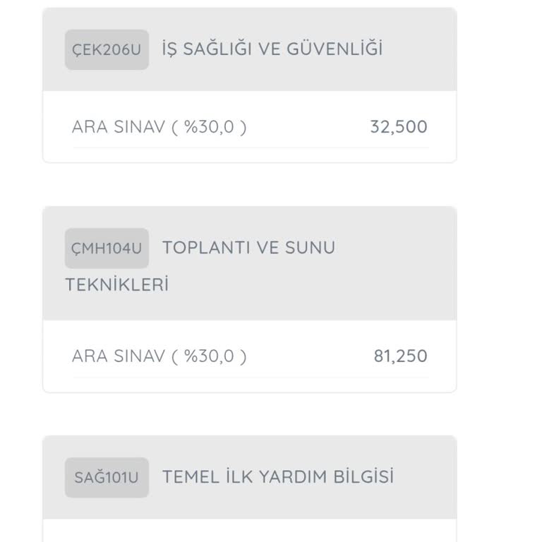 İSG Dersi Notumun Düşüklüğüne İtiraz Ediyorum