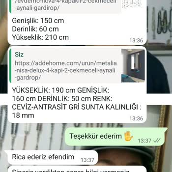 Gardırop Siparişim Teslim Edilmedi, İletişim Kesildi