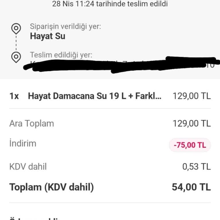 Farklı Marka Damacana Seçeneğine Rağmen Su Teslim Edilmedi