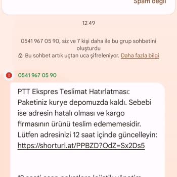 PTT Kargo Sonrası Sahte SMS İle Maddi Kayıp Yaşadım