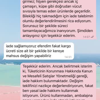 Beğenilmeyen Ürünün İadesi Reddi Ve Yasal Hakların Göz Ardı Edilmesi