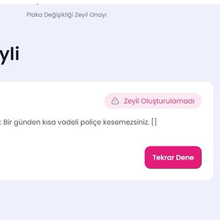 Quick Sigorta Plaka Değişikliği Talebime Dönüş Yapmıyor, Mağduriyet Yaşıyorum