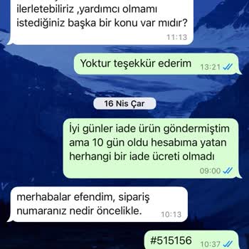 Kreatin Ürünü İadesinde Gecikme Ve Yetersiz Müşteri Desteği
