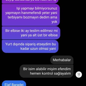 Sipariş Edilen Elbisenin Teslim Edilmemesi Ve Para İadesinde Sorun