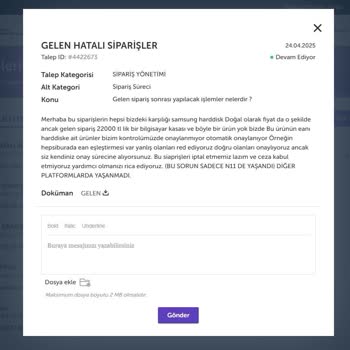 Siparişin Kargolanmaması Ve Satıcının Keyfi İptal Talebi