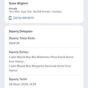 Kötü Kaliteli Pizza Ve İlgisiz Müşteri Hizmeti Nedeniyle Hayal Kırıklığı
